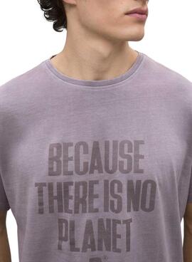 T-shirt Ecoalf Min violet pour homme