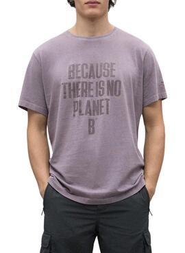 T-shirt Ecoalf Min violet pour homme