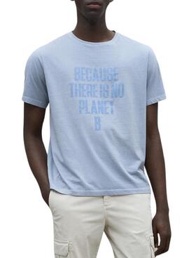T-shirt Ecoalf Min bleue pour homme