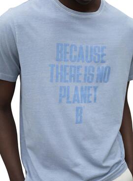 T-shirt Ecoalf Min bleue pour homme