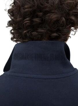 Polo Ecoalf Ted marine pour homme