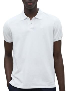 Polo Ecoalf Ted blanc pour homme