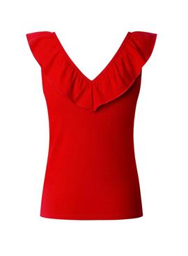 Top Pepe Jeans Millie rouge pour femme