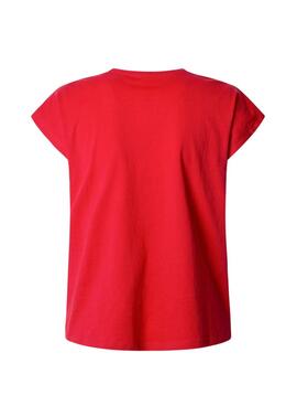 T-shirt Pepe Jeans Blooma rouge pour femme