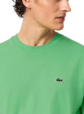 T-shirt Lacoste logo vert pour homme