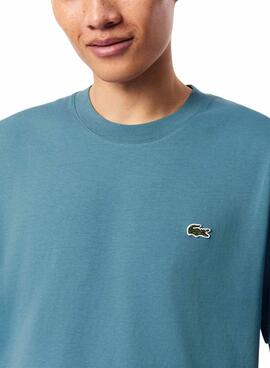 T-shirt Lacoste logo bleu pour homme
