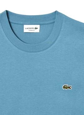 T-shirt Lacoste logo bleu pour homme