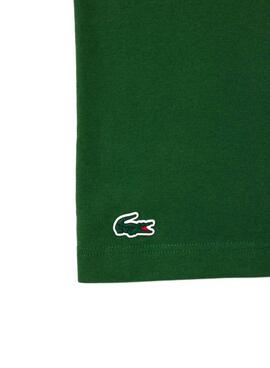 T-shirt de tennis Lacoste avec motif vert pour homme