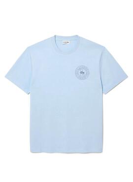 T-shirt Lacoste Logo Lacoste Paris bleu pour homme.