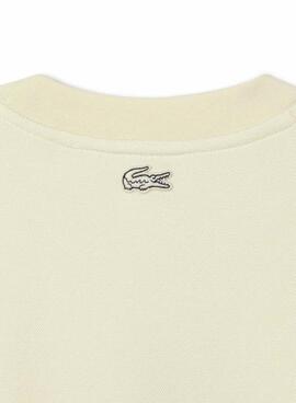 Sweat à capuche Lacoste Logo Lacoste Paris beige pour homme