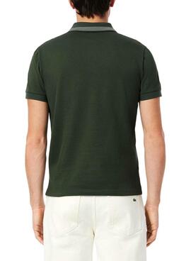 Polo Lacoste L.12.12 Paris vert régulier pour homme