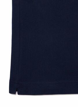Polo Lacoste L.12.12 con estampado del logo marino para hombre y mujer