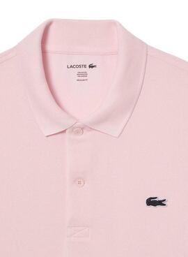 Polo Lacoste rose régulier pour hommes