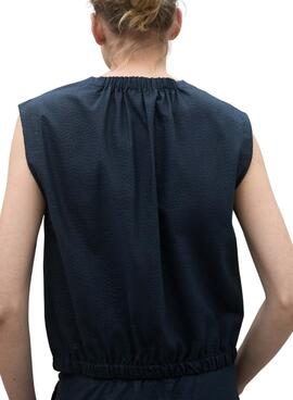 Top Ecoalf Hailey marine pour femme