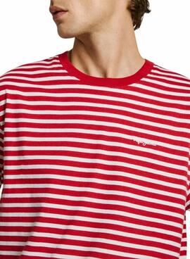 T-shirt Pepe Jeans Cane rouge pour homme