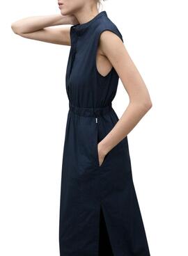 Robe Ecoalf Mika marine pour femme
