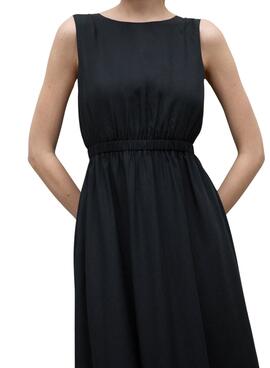 Robe Ecoalf Karl noire pour Femme