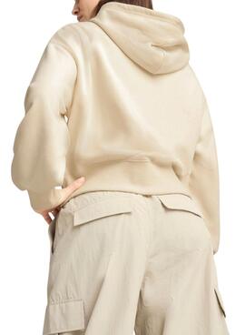 Sweatshirt Puma Leo Luxe beige pour femme