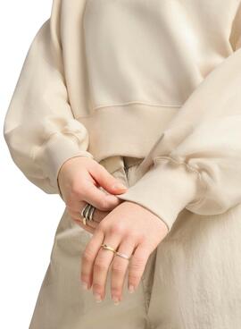 Sweatshirt Puma Leo Luxe beige pour femme