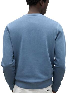 Sweatshirt Ecoalf Bardera bleu pour homme