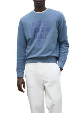 Sweatshirt Ecoalf Bardera bleu pour homme