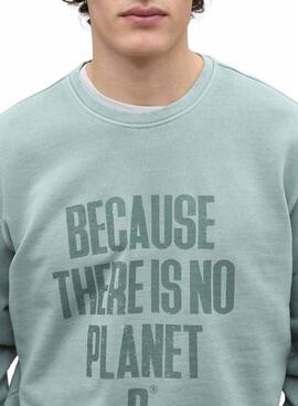 Sweatshirt Ecoalf Bardera verte pour homme