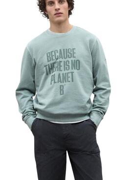 Sweatshirt Ecoalf Bardera verte pour homme