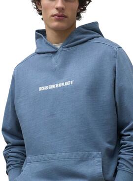 Sweatshirt Ecoalf Barca bleue pour homme.