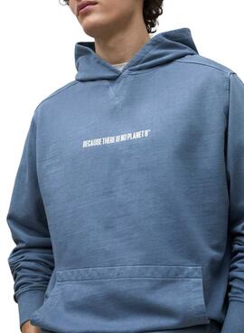 Sweatshirt Ecoalf Barca bleue pour homme.