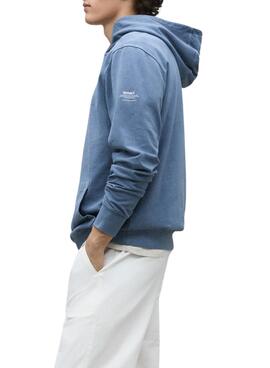Sweatshirt Ecoalf Barca bleue pour homme.
