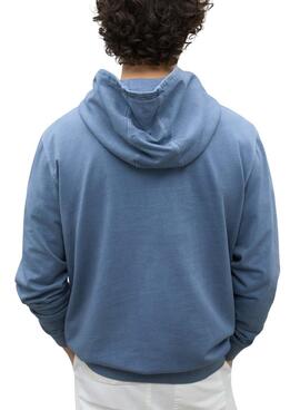 Sweatshirt Ecoalf Barca bleue pour homme.