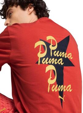 Maillot Puma Road To Unity rouge pour homme
