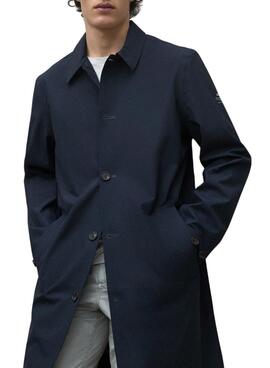 Trench-coat Ecoalf. Nimega marine pour homme