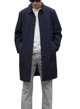 Trench-coat Ecoalf. Nimega marine pour homme
