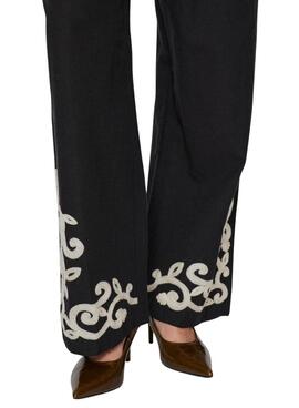 Pantalon Vila Polene noir pour femme