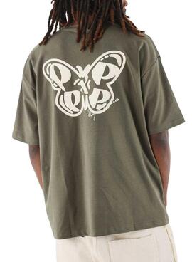 T-shirt Project X Paris Papillon vert pour homme