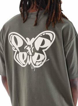 T-shirt Project X Paris Papillon vert pour homme