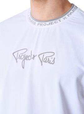 Maillot Project X Paris logo brodé blanc pour hommes