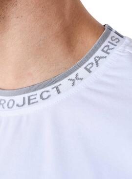 Maillot Project X Paris logo brodé blanc pour hommes