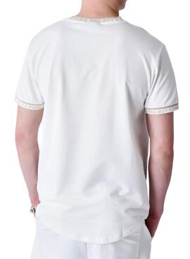 T-shirt Project X Paris logo brodé beige pour homme