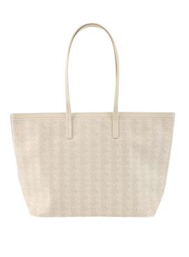 Sac Lacoste Zely avec portefeuille beige pour femme