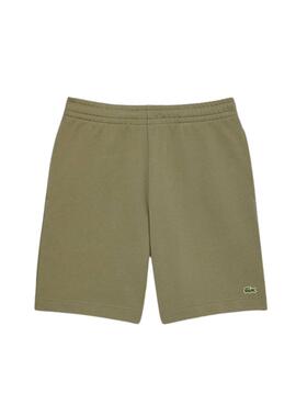 Bermuda Lacoste en coton vert pour homme