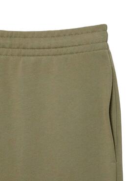 Bermuda Lacoste en coton vert pour homme