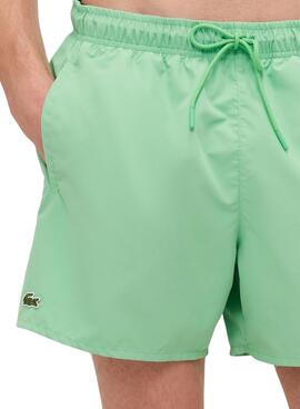 Maillot de bain Lacoste vert à séchage rapide pour homme