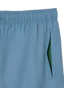 Maillot de bain Lacoste bleu à séchage rapide pour homme