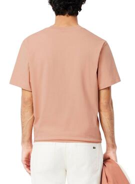 T-shirt Lacoste logo corail pour homme