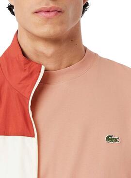 T-shirt Lacoste logo corail pour homme