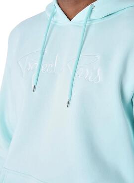 Sweat à capuche turquoise pour homme Project X Paris