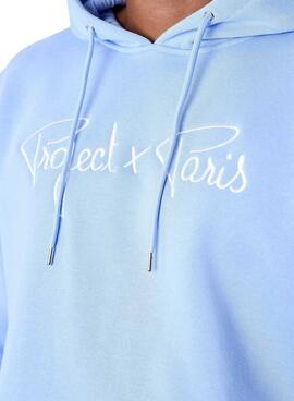 Sweat-shirt à capuche bleu pour homme Project X Paris