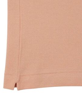 Polo Lacoste Piqué L.12.12 corail pour homme